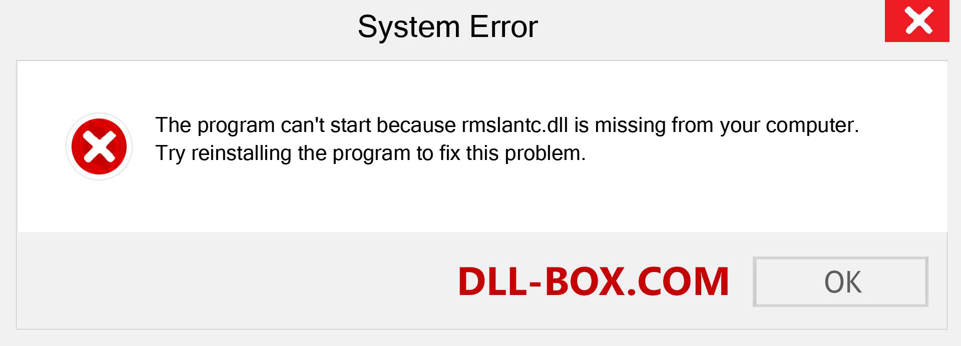  rmslantc.dll file is missing?. Download for Windows 7, 8, 10 - Fix  rmslantc dll Missing Error on Windows, photos, images